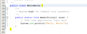 helloworld netbeans