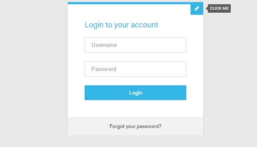 Flat Login Form với CSS3 và jQuery