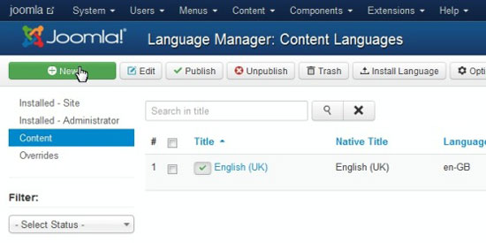 Từng bước cấu hình Multilanguage cho trang Joomla 3.x.