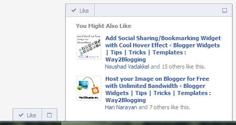 Cách nhúng Facebook Recommendations Bar Widget cho Blogspot