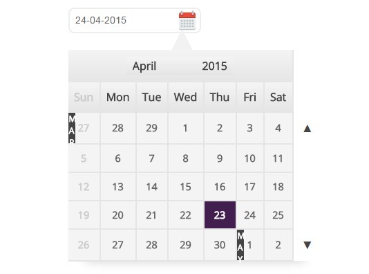 Tạo ứng dụng Date Picker với jQuery Plugin dateSelector.js