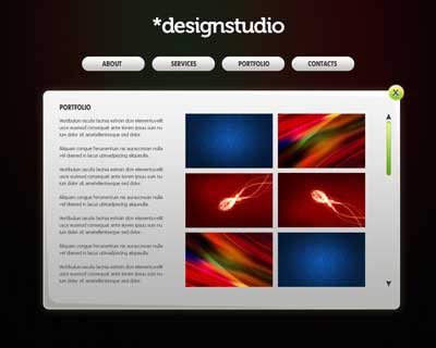 Thiết kế Studio web layout ấn tượng với photoshop