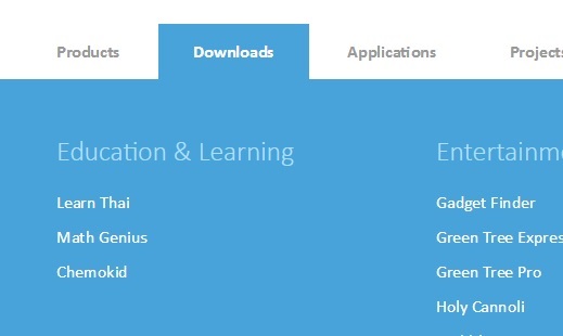 Tạo menu đa cấp theo chiều ngang bằng CSS3 và jQuery