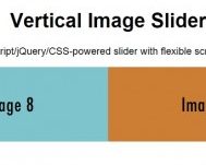 Responsive Vertical Image Slider với CSS3 và jQuery