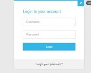 Flat Login Form với CSS3 và jQuery