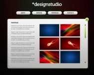 Thiết kế web Studio ấn tượng với photoshop